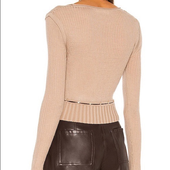 JONATHAN SIMKHAI Kenley Fine Wool Sweater in Sparrow XS - Picture 2 of 8